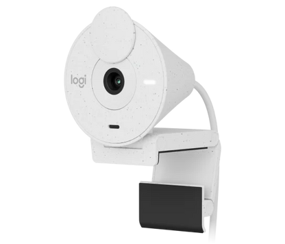 Webcam Logitech Brio 300 Color Off White Fhd 1080 A 30 Fps Auto Enfoque, Microfono Usb-c 3.1 Win/mac Os