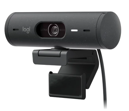 Webcam Logitech Brio 500 Grafito Fhd 1080 A 30 Fps Auto Enfoque, MicrÓfono Ia Usb-c Win/mac Os