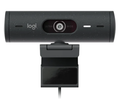 Webcam Logitech Brio 500 Grafito Fhd 1080 A 30 Fps Auto Enfoque, MicrÓfono Ia Usb-c Win/mac Os