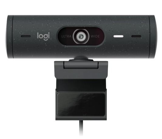 Webcam Logitech Brio 500 Grafito Fhd 1080 A 30 Fps Auto Enfoque, MicrÓfono Ia Usb-c Win/mac Os