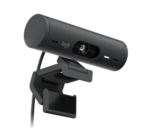 Webcam Logitech Brio 500 Grafito Fhd 1080 A 30 Fps Auto Enfoque, MicrÓfono Ia Usb-c Win/mac Os