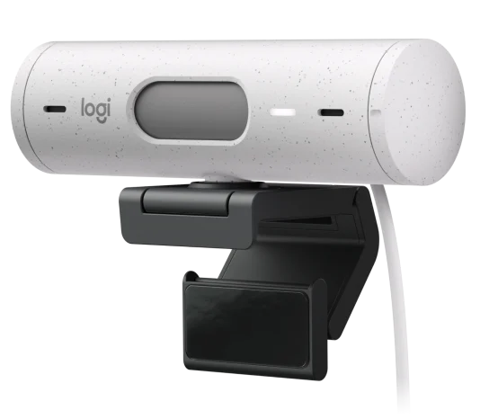 Webcam Logitech Brio 500 Blanco Fhd 1080 A 30 Fps Auto Enfoque, MicrÓfono Ia Usb-c Win/mac Os