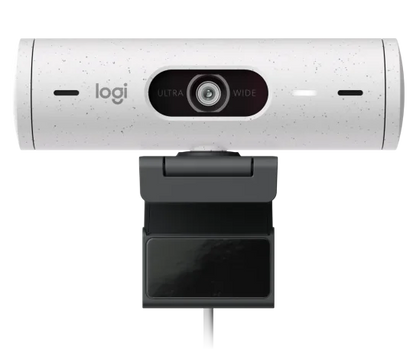 Webcam Logitech Brio 500 Blanco Fhd 1080 A 30 Fps Auto Enfoque, MicrÓfono Ia Usb-c Win/mac Os