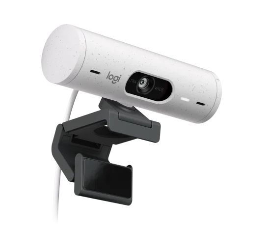 Webcam Logitech Brio 500 Blanco Fhd 1080 A 30 Fps Auto Enfoque, MicrÓfono Ia Usb-c Win/mac Os