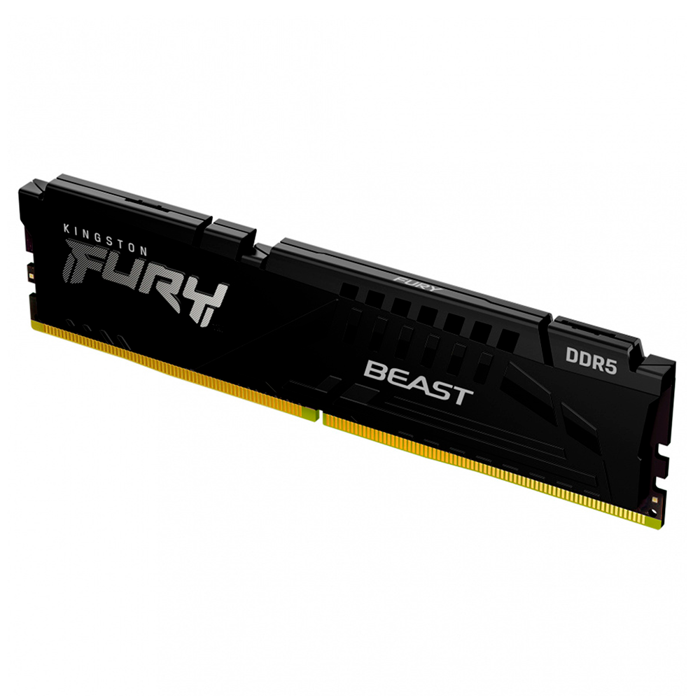Memoria Ram Kingston Dimm Ddr5 32gb 5600mt/s Fury Beast Black Expo Cl36 288pin 1.25v C/disipador De Calor P/pc/gamer/alto Rendimiento Kf556c36bbe-32