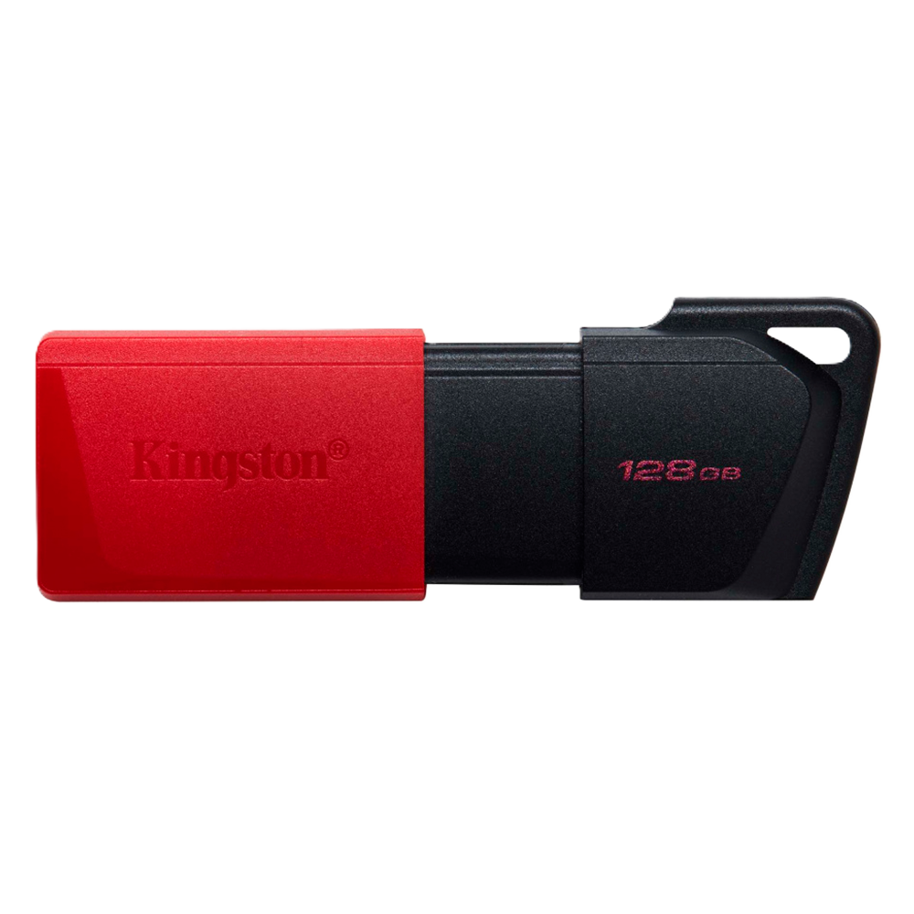 Memoria Flash Usb Kingston Data Traveler Exodia M 128gb Gen 1 3.2 C/tapa Mvil Negro Rojo Dtxm/128gb