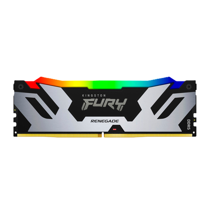 Memoria Ram Kingston Dimm Ddr5 16gb 6400mt/s Fury Renegade Silver Xmp Rgb Cl32 288pin 1.4v C/disipador De Calor P/pc/gamer/alto Rendimiento Kf564c32rsa-16
