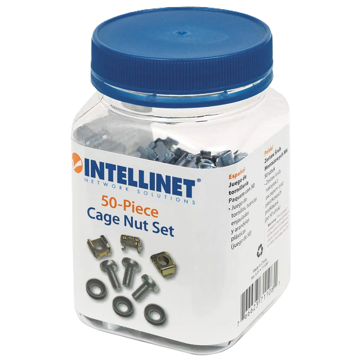 Tornilleria ,intellinet,7110181,gabinete 19 Pulgadas, 50 Sets M6 Bote