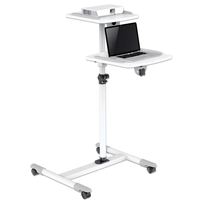 Soporte Proyector,manhattan,461726, Tipo Carro 10kg, Dos Bandejas Para 10kg C/una, Para Proyectores Y Laptops