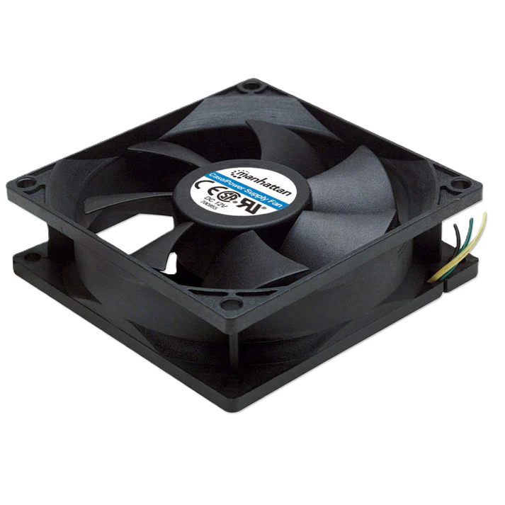 Ventilador,manhattan,700955, 80x80x25, 3 Pines,gabinete Cpu