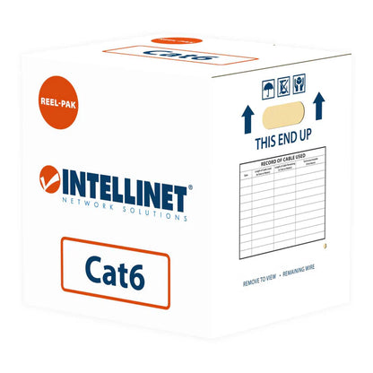 Bobina,intellinet,334136, Cat 6 Utp 305m Solida Gris,100% Cobre