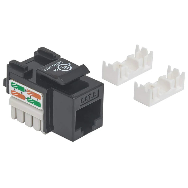 Jack,intellinet,210720, Cat 6  De Impacto (keystone) Negro