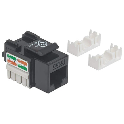 Jack,intellinet,210720, Cat 6  De Impacto (keystone) Negro