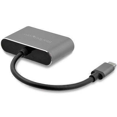 Adaptador Usb-c A Vga Y Hdmi - 2en1 - 4k 30hz - Gris Espacial - Adaptador De Video Externo Usb Tipo C - Startech.com Mod. Cdp2hdvga