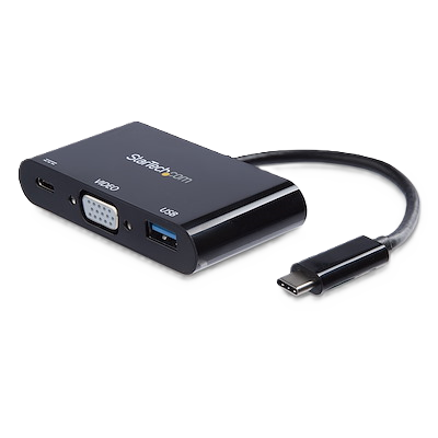 Adaptador Multifuncin De Viajes Usb-c A Vga Con Entrega De Potencia Power Delivery Y Puerto Usb-a - Mini Docking Station - Startech.com Mod. Cdp2vgauacp