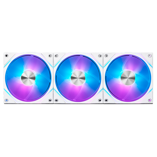 Ventilador Msi  Mpg Ez120 Argb /120mm/blanco/gamer/kit 3/rgb