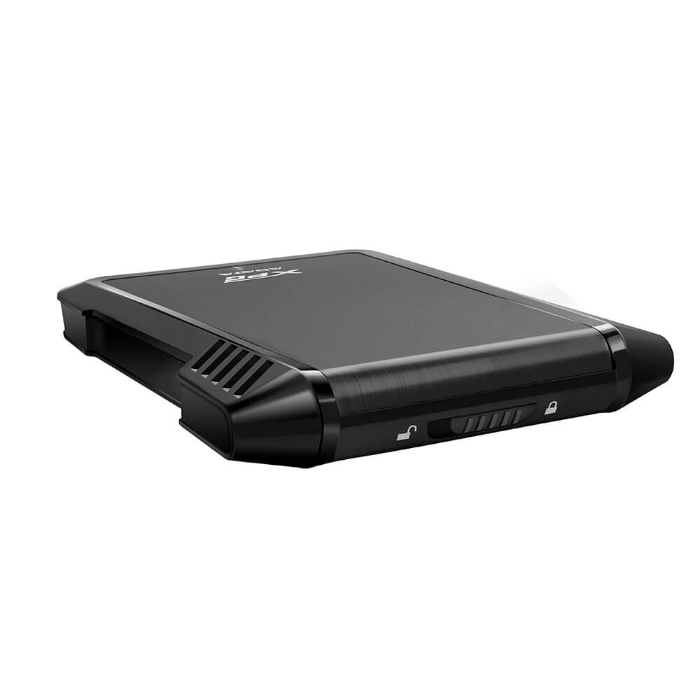 Carcasa Xpg Ex500 Para Discos Duros/ssd 2.5 Pulgadas 7mm/9.5mm Sata3/usb3.2 Case Pc Color Negro (aex500u3-cbk)