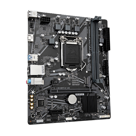 Mb Gigabyte H510m K V2 Intel S-1200 11a Gen/2xddr4 3200mhz/pcie 3.0/hdmi/4xusb 3.1/m.2/micro Atx/gama Basica