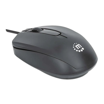 Mouse,manhattan,190190, Optico Estndar Usb Negro
