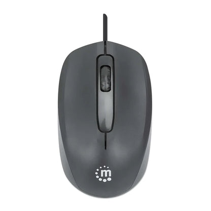 Mouse,manhattan,190190, Optico Estndar Usb Negro