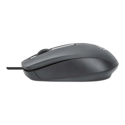 Mouse,manhattan,190190, Optico Estndar Usb Negro