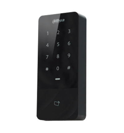 Control De Acceso/ Dahua/ Asi1201e-d/ Independiente Con Teclado Touch Y Tarjetas Id/ 30,000 Usuarios, 60,000 Registros/ Tcp/ip/ Soporta Lectora Esclavo Por Wiegand Y Rs-485/ Uso Exterior Ip66/