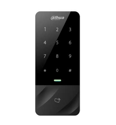 Control De Acceso/ Dahua/ Asi1201e-d/ Independiente Con Teclado Touch Y Tarjetas Id/ 30,000 Usuarios, 60,000 Registros/ Tcp/ip/ Soporta Lectora Esclavo Por Wiegand Y Rs-485/ Uso Exterior Ip66/
