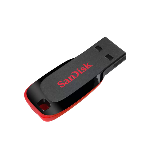 Memoria Sandisk 64gb Usb 2.0 Cruzer Blade Z50 Negro C/rojo Sdcz50-064g-b35
