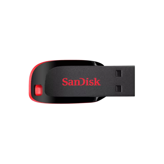 Memoria Sandisk 16gb Usb 2.0 Cruzer Blade Z50 Negro C/rojo Sdcz50-016g-b35