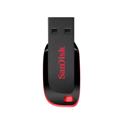 Memoria Sandisk 128gb Usb 2.0 Cruzer Blade Z50 Negro C/rojo Sdcz50-128g-b35