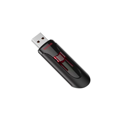 Memoria Sandisk 64gb Usb 3.0 Cruzer Glide Z600 Negro C/rojo Sdcz600-064g-g35