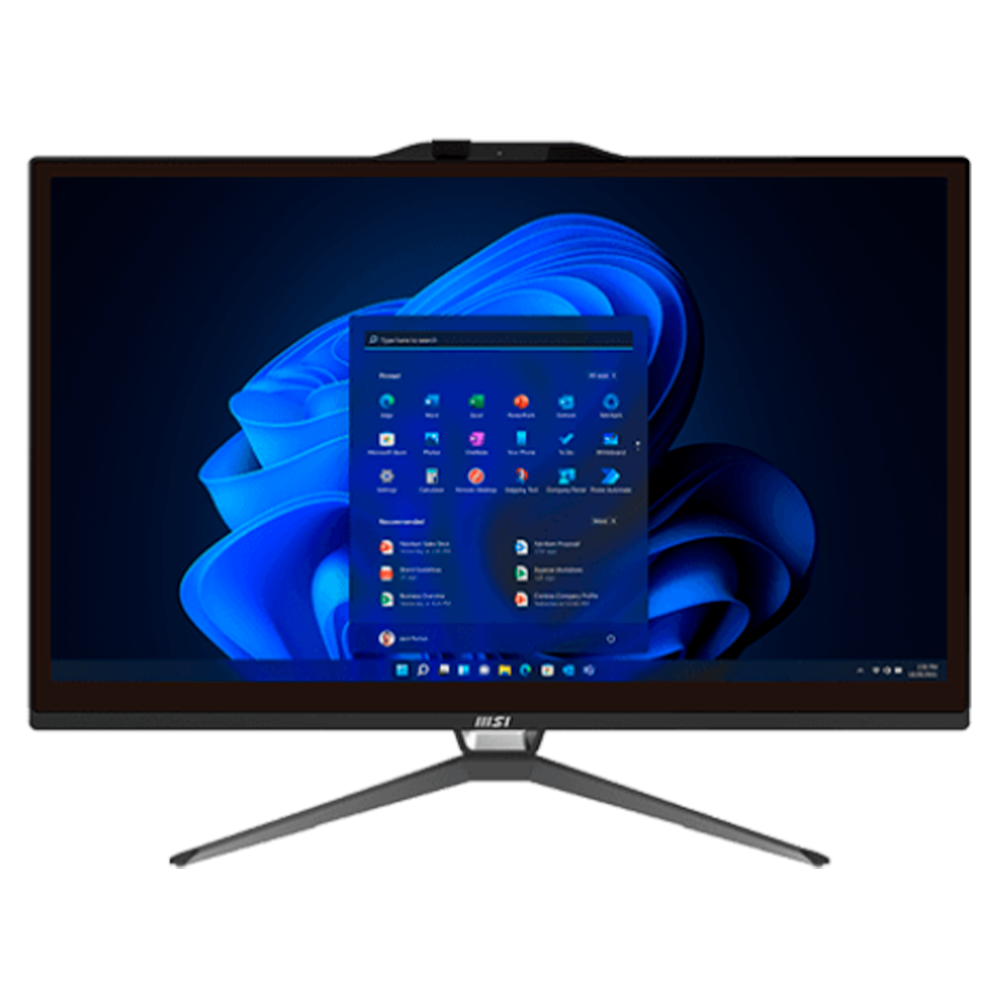 All In One Msi 21.5/fhd/m Touch/pentium Gold 7400/4gb/128gbssd/intel H610 Blk/w11