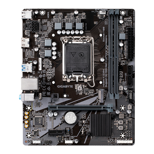 Mb Gigabyte H610m K Intel S-1700 14va Gen/2xddr4 3200mhz/pcie 4.0 X 16/hdmi/2xusb 3.2/m.2/micro Atx/gama Basica