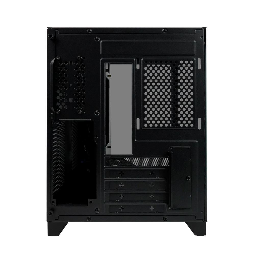 Gabinete Game Factor Csg570 Matx Fishtank, Doble Cristal, Usb 3.0, S/fte, Negro