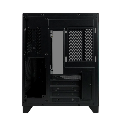 Gabinete Game Factor Csg570 Matx Fishtank, Doble Cristal, Usb 3.0, S/fte, Negro
