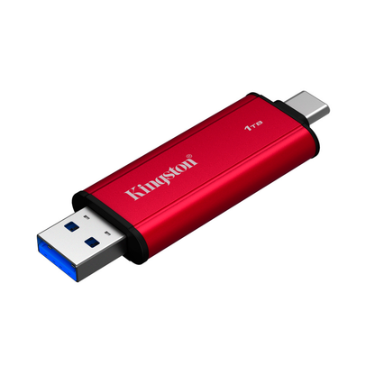 Unidad De Estado Solido Kingston Externo Dual Usb-a/c 1tb Gen 2 Lect.1050/escrit.950 Mb/s Portable Spsd/1tb