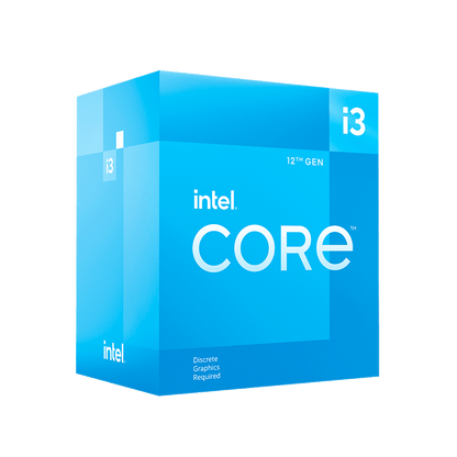 Procesador Intel Core I3-12100f S-1700 12a Gen /3.3 - 4.3 Ghz /cache 12mb /4 Cores /sin Graficos /con Disipador /computo Basico Ipa