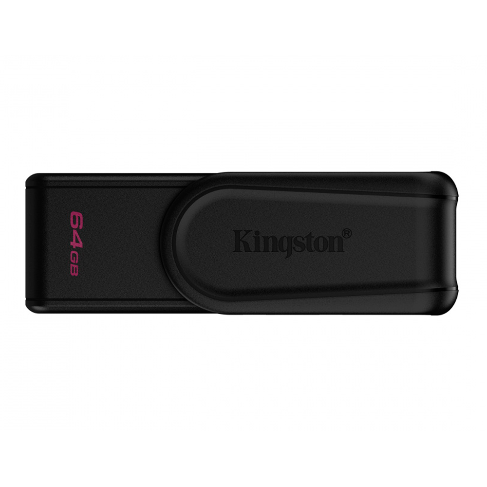 Memoria Flash Usb Kingston Data Traveler Exodia S 64gb Gen 1 3.2 Tipo A C/tapa Giratoria Negro Dtxs/64gb