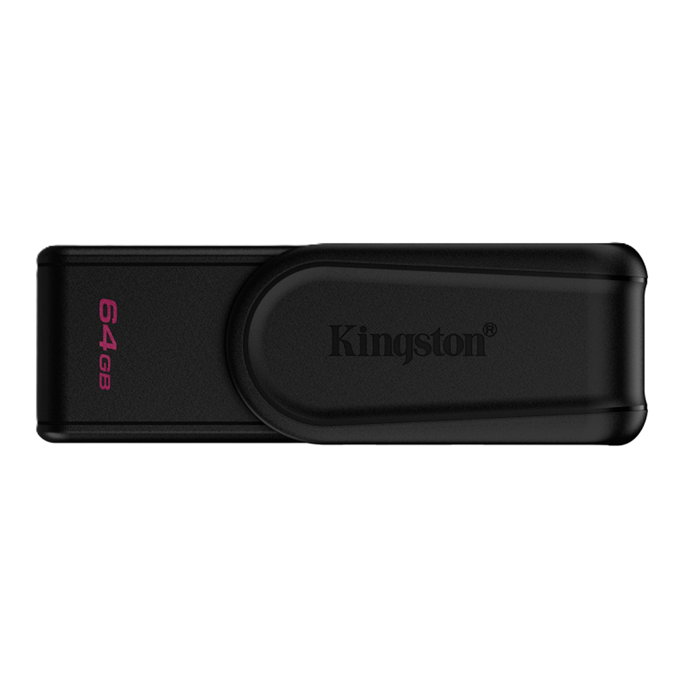 Memoria Flash Usb Kingston Data Traveler Exodia S 64gb Gen 1 3.2 Tipo A C/tapa Giratoria Negro Dtxs/64gb