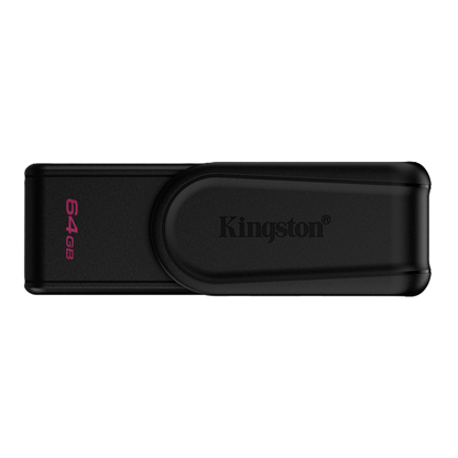 Memoria Flash Usb Kingston Data Traveler Exodia S 64gb Gen 1 3.2 Tipo A C/tapa Giratoria Negro Dtxs/64gb