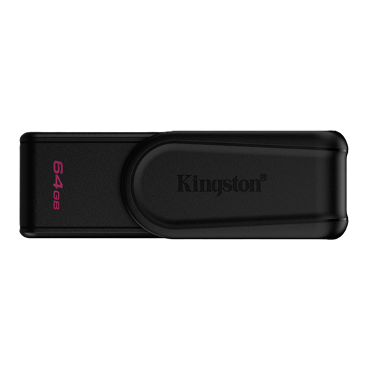 Memoria Flash Usb Kingston Data Traveler Exodia S 64gb Gen 1 3.2 Tipo A C/tapa Giratoria Negro Dtxs/64gb