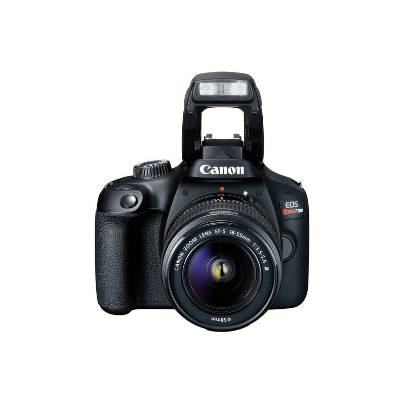 Camara Canon Eos Rebel T100, 18 Mp, Lente Ef-s 18-55mm, Sensor Cmos, Procesador Digic 4, Video Full Hd 1080, Iso Foto 6400- Video 6400, Puntos De Enfoque 9 Af, Lcd 2.7 Pulgadas
