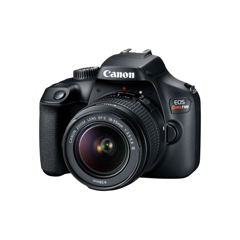 Camara Canon Eos Rebel T100, 18 Mp, Lente Ef-s 18-55mm, Sensor Cmos, Procesador Digic 4, Video Full Hd 1080, Iso Foto 6400- Video 6400, Puntos De Enfoque 9 Af, Lcd 2.7 Pulgadas