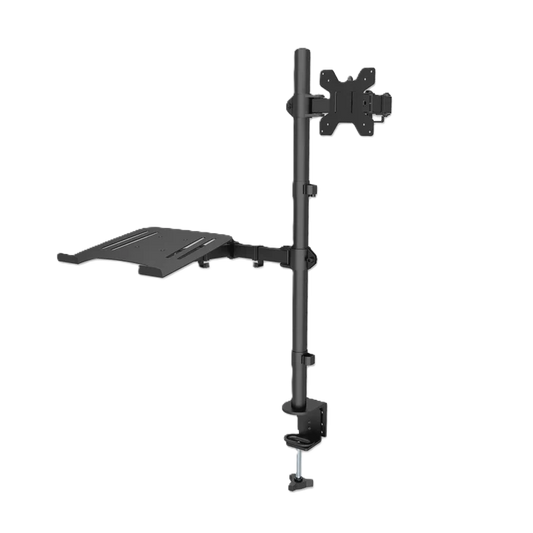 Soporte Combinado,manhattan,462136, De Escritorio Para Laptop Y Monitor De 13 A 32