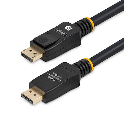 Cable De 5m Displayport 4k Mbr Con Cierre De Seguridad Mediante Mecanismo De Bloqueo - 2x Macho Dp - Latches - Negro - Startech.com Mod. Displ5m