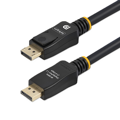 Cable De 5m Displayport 4k Mbr Con Cierre De Seguridad Mediante Mecanismo De Bloqueo - 2x Macho Dp - Latches - Negro - Startech.com Mod. Displ5m