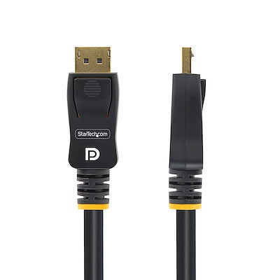 Cable De 5m Displayport 4k Mbr Con Cierre De Seguridad Mediante Mecanismo De Bloqueo - 2x Macho Dp - Latches - Negro - Startech.com Mod. Displ5m