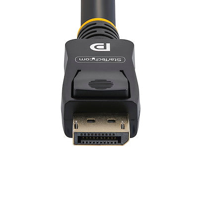 Cable De 5m Displayport 4k Mbr Con Cierre De Seguridad Mediante Mecanismo De Bloqueo - 2x Macho Dp - Latches - Negro - Startech.com Mod. Displ5m