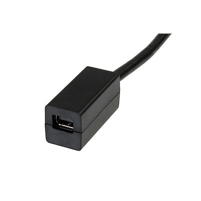 Cable Adaptador De 15cm De Displayport A Mini Displayport Hembra - Dp Macho - Mini Dp Hembra - Minidp Negro - Startech.com Mod. Dp2mdpmf6in