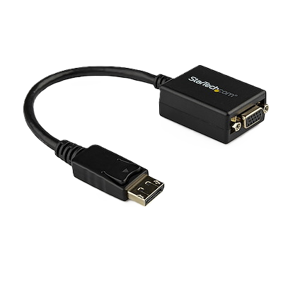 Adaptador De Video Displayport Dp A Vga - Convertidor Externo - Cable Activo - Hembra Vga - Macho Dp- Hasta 1920x1200 - Startech.com Mod. Dp2vga2